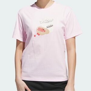 Adidas Womens Light Pink Graphic Tee